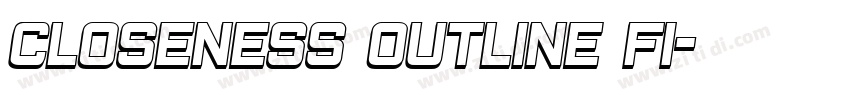 Closeness Outline Fi字体转换